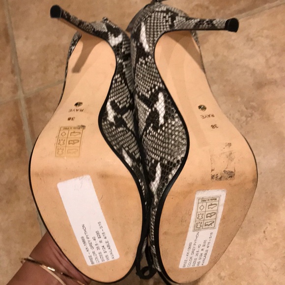Raye the Label Python Lace Up Heels - Picture 3 of 3